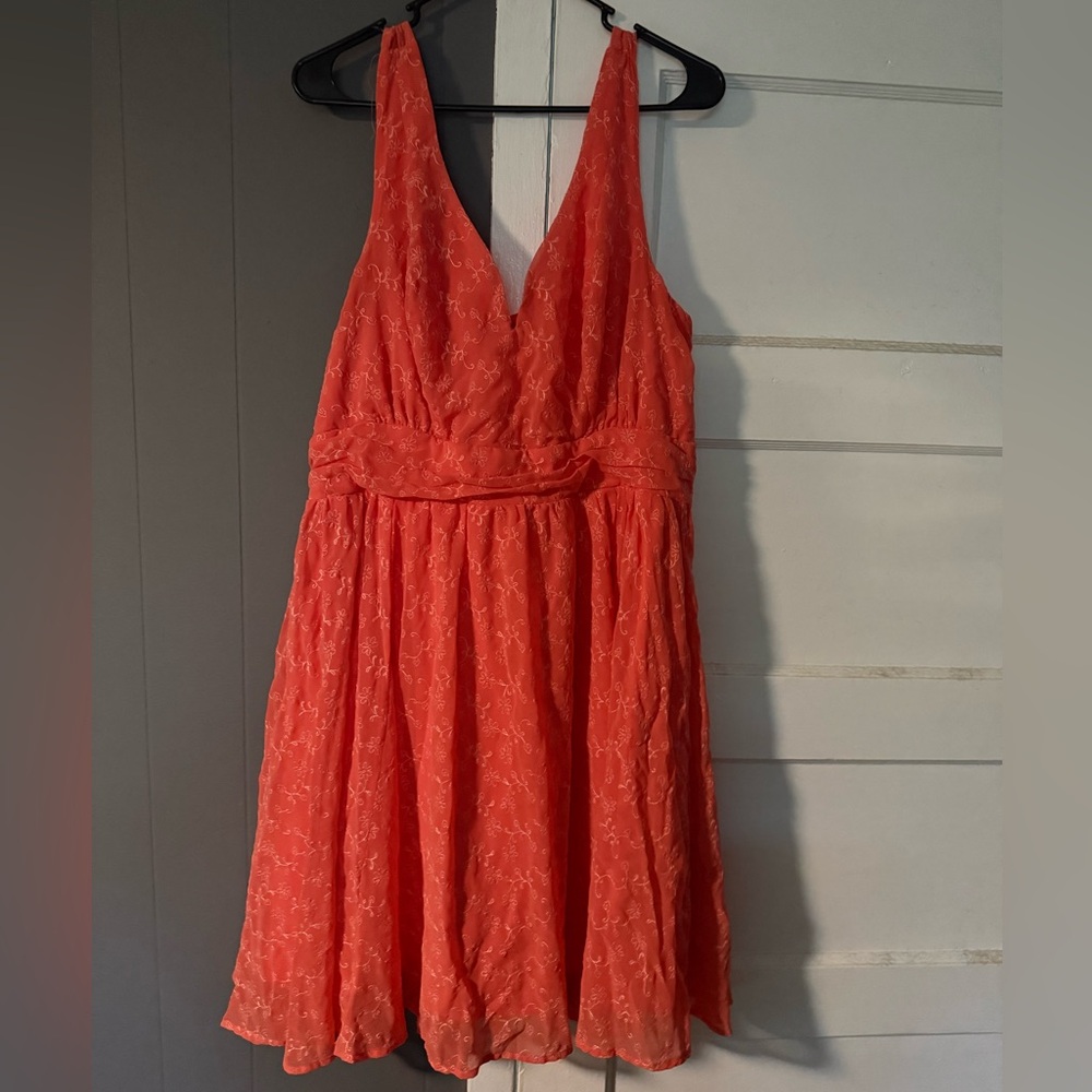 Torrid Embroidered Chiffon Skater Dress